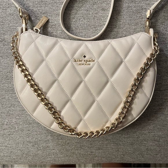 NWT Kate Spade Carey Zip Top Crossbody Parchment Cream - Picture 9 of 13